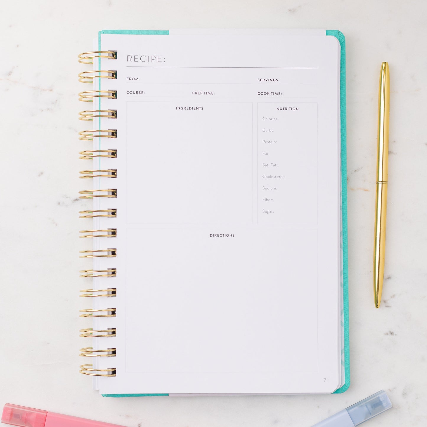 Meal Planning Journal