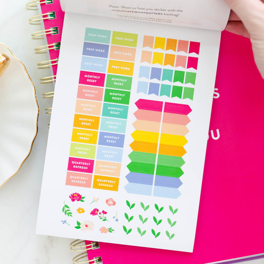 Goal Setting Sticker Book