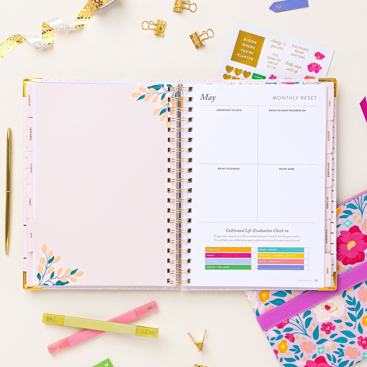 2025 One-Year PowerSheets® Goal Planner | Aloe