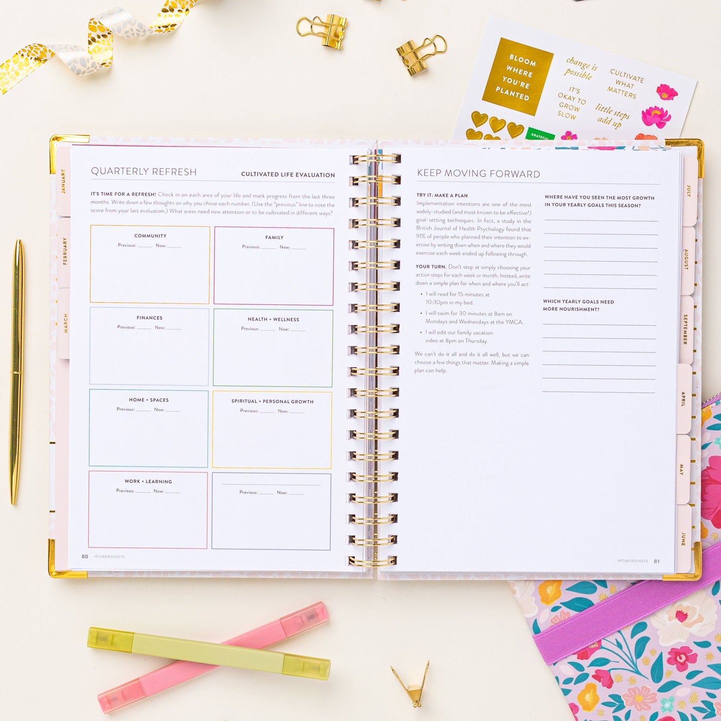 2025 One-Year PowerSheets® Goal Planner | Aloe