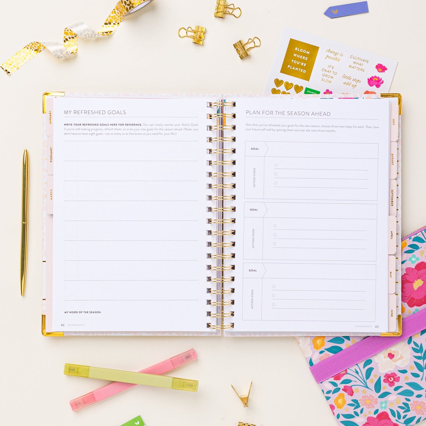 2025 One-Year PowerSheets® Goal Planner | Aloe