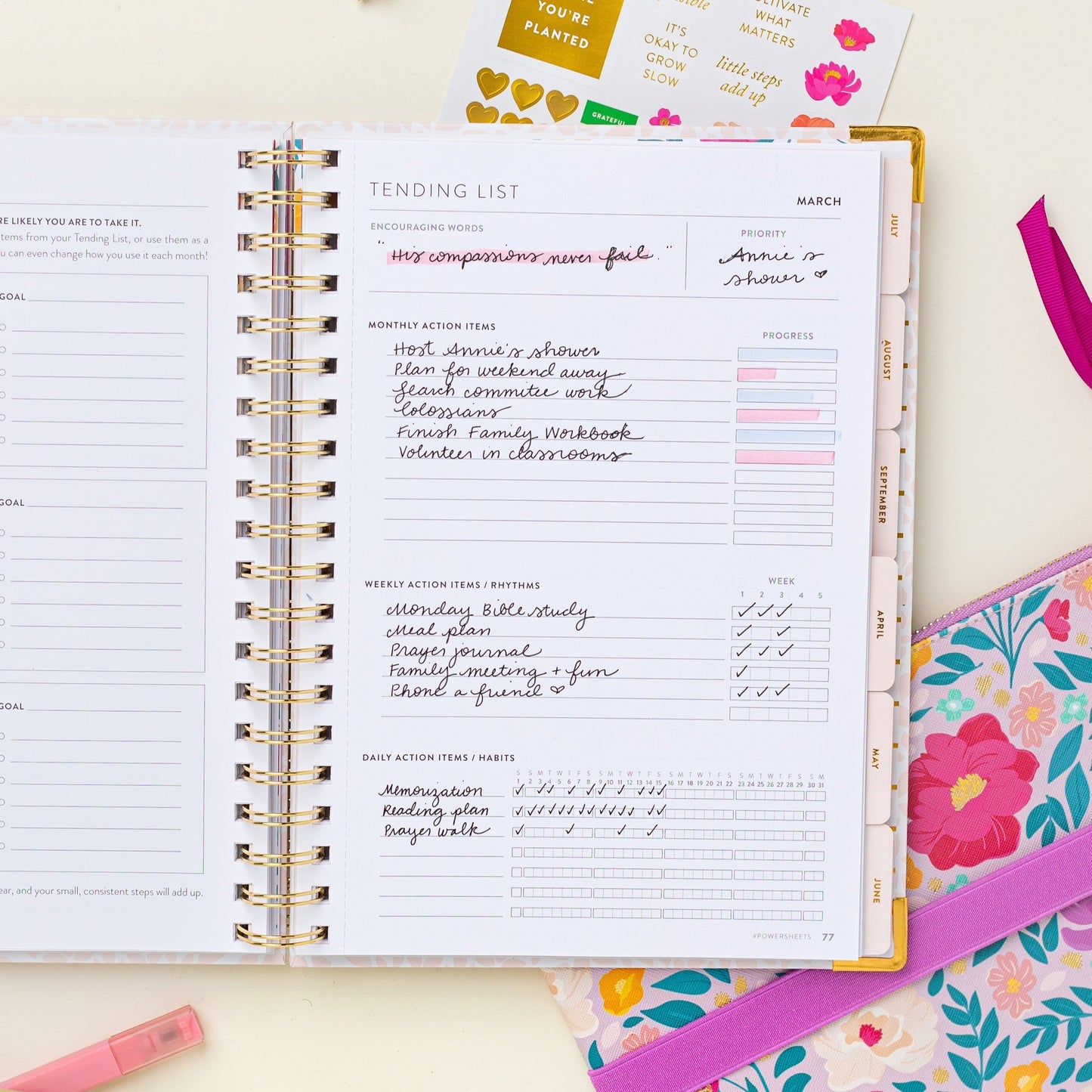 2025 One-Year PowerSheets® Goal Planner | Aloe