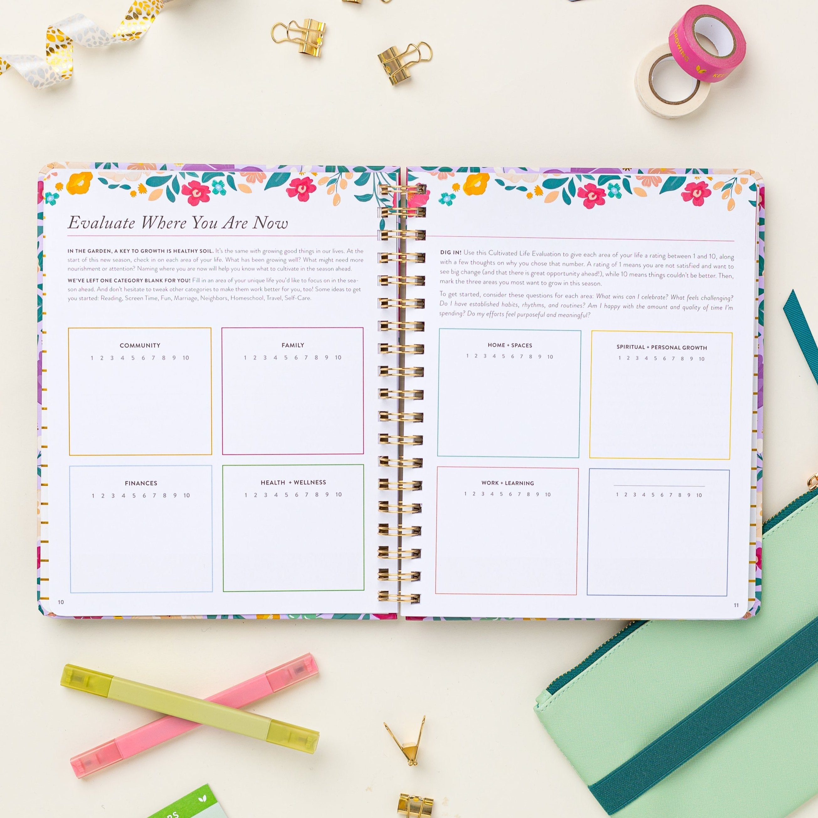 Fresh Start Weekly Goal Planner | Aloe