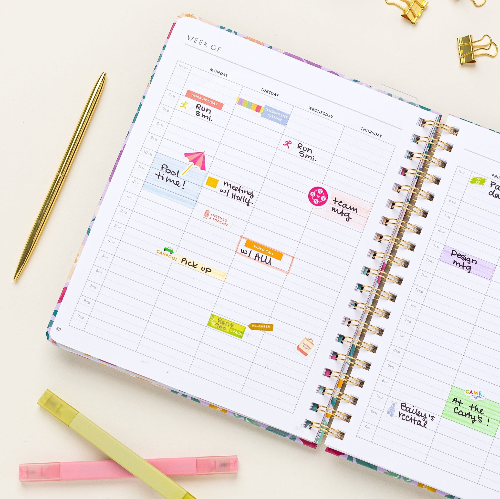 Fresh Start Weekly Goal Planner | Aloe