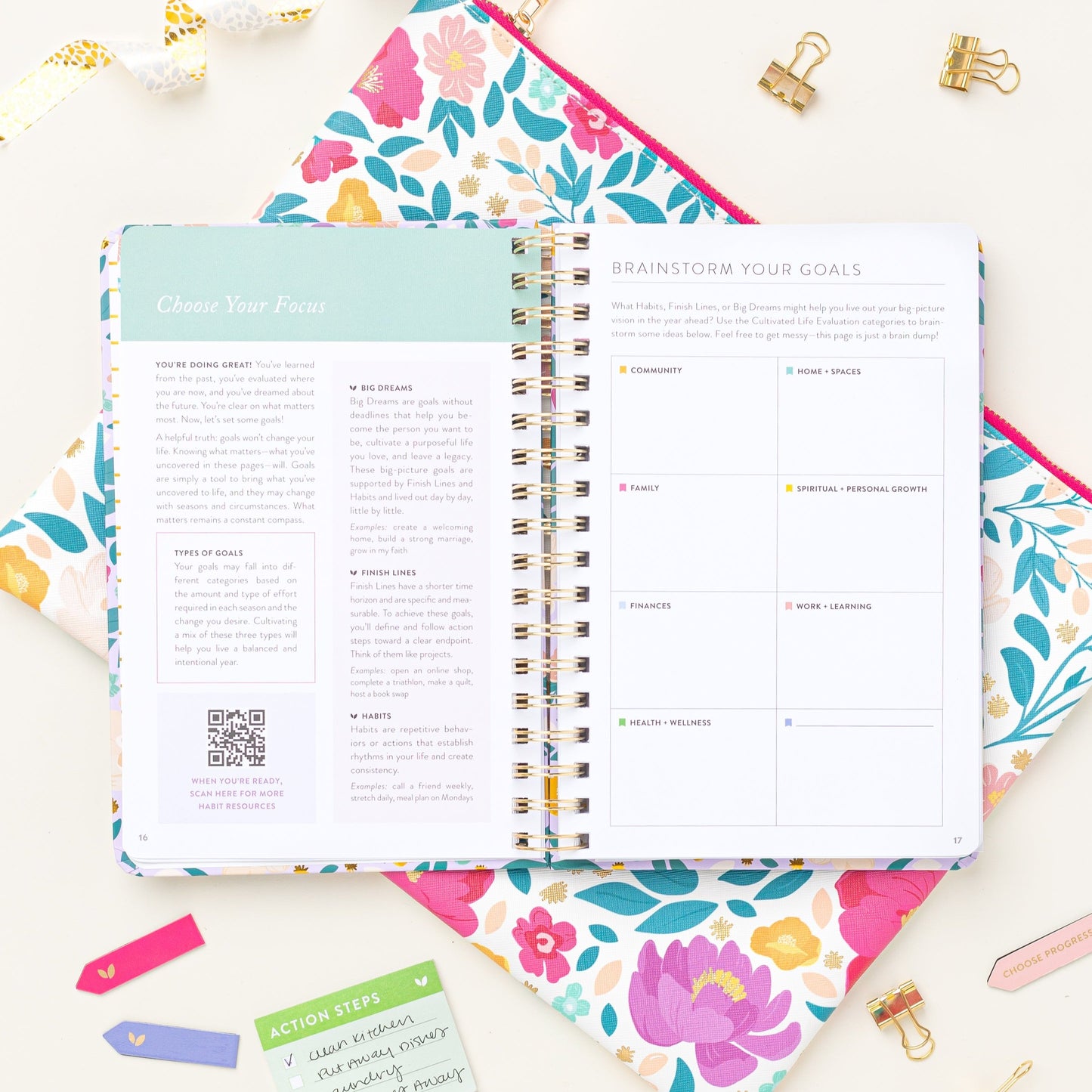 Fresh Start Daily Goal Planner® | Lilac Blooms