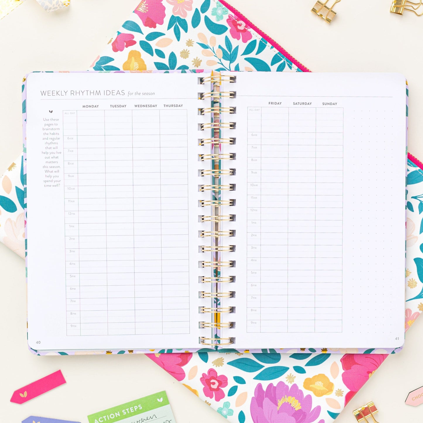 Fresh Start Daily Goal Planner® | Lilac Blooms