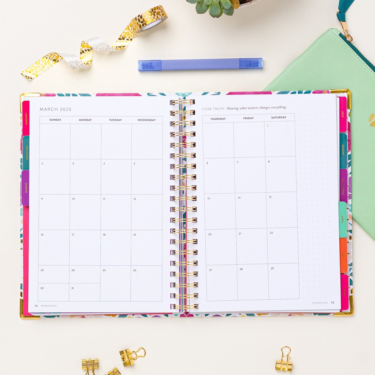 2025 One-Year PowerSheets® Goal Planner | Aloe