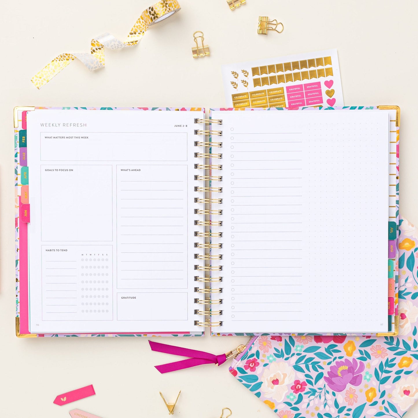 2025 Season by Season® Weekly Planner | Lilac Blooms