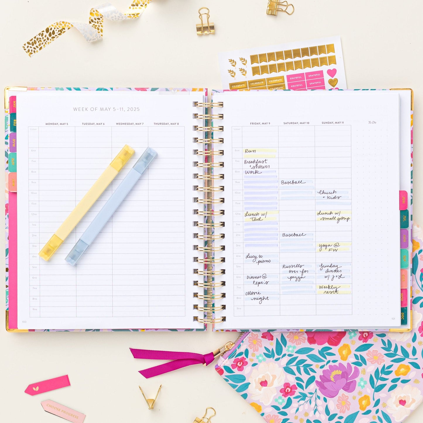 2025 Season by Season® Weekly Planner | Lilac Blooms