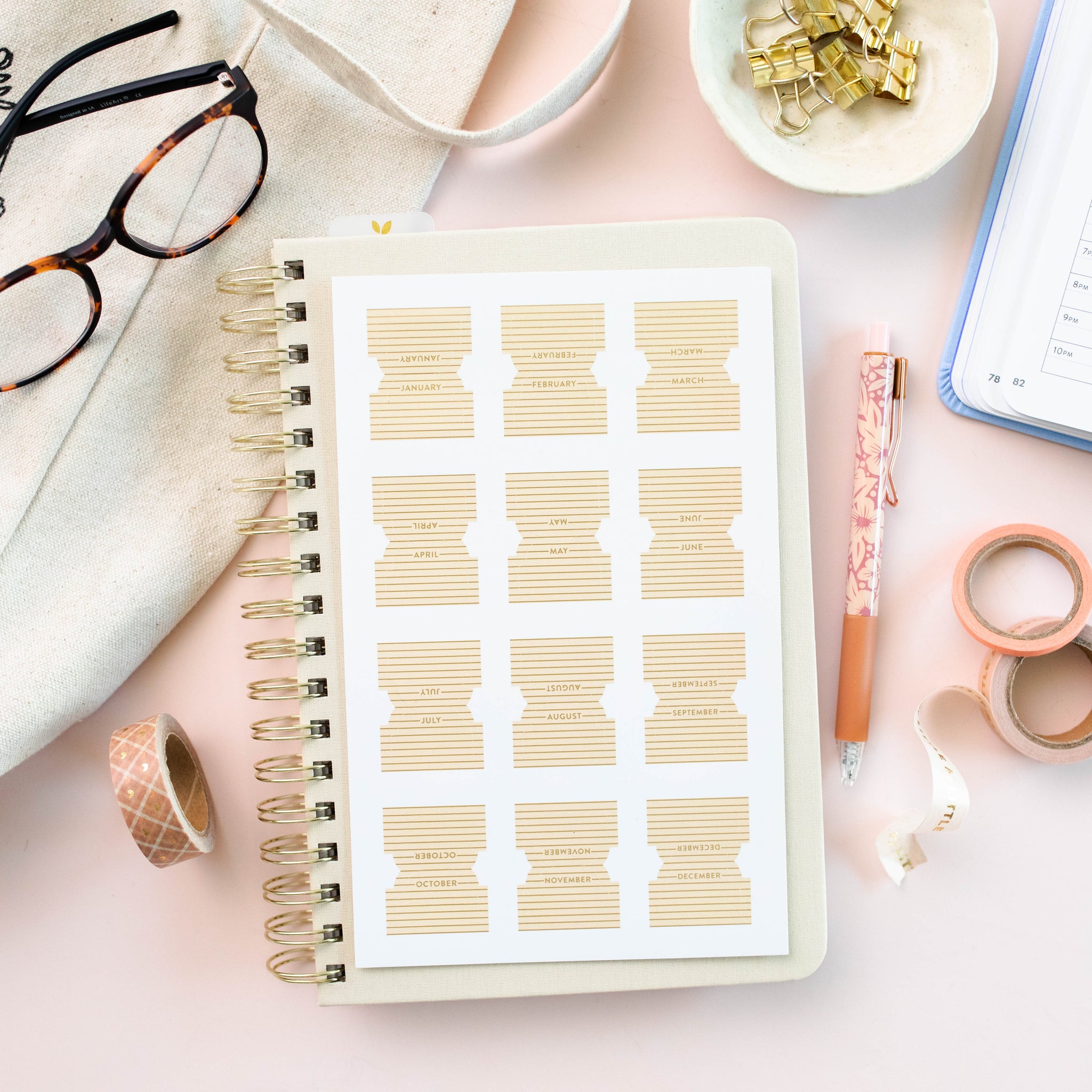 Neutral Planner Tabs Pack – Cultivate