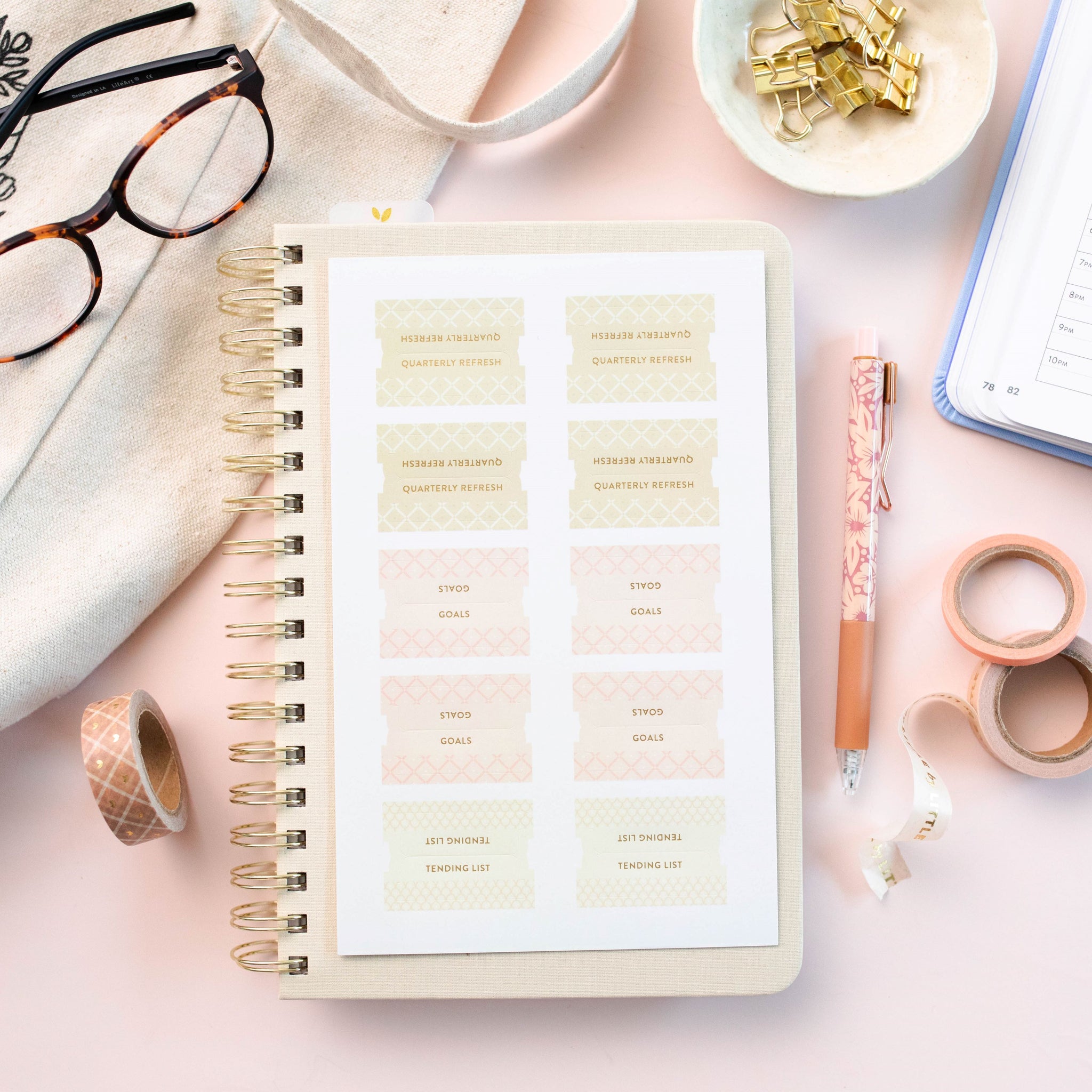 Neutral Planner Tabs Pack – Cultivate