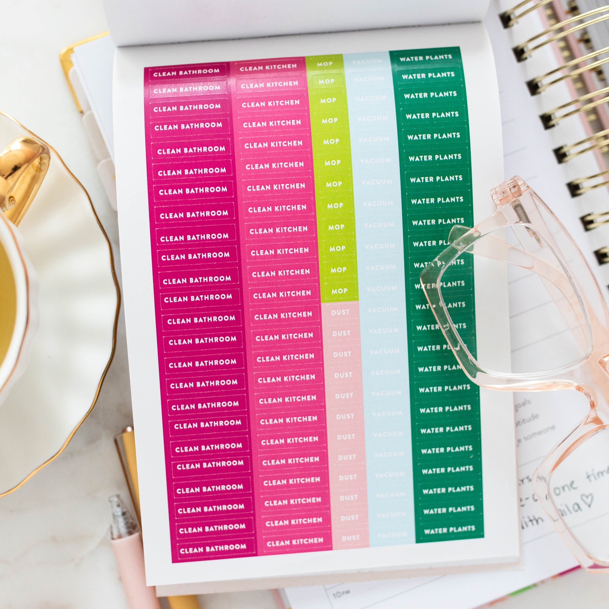 Monthly Planner Stickers Goals Flag Stickers Planner Labels Erin