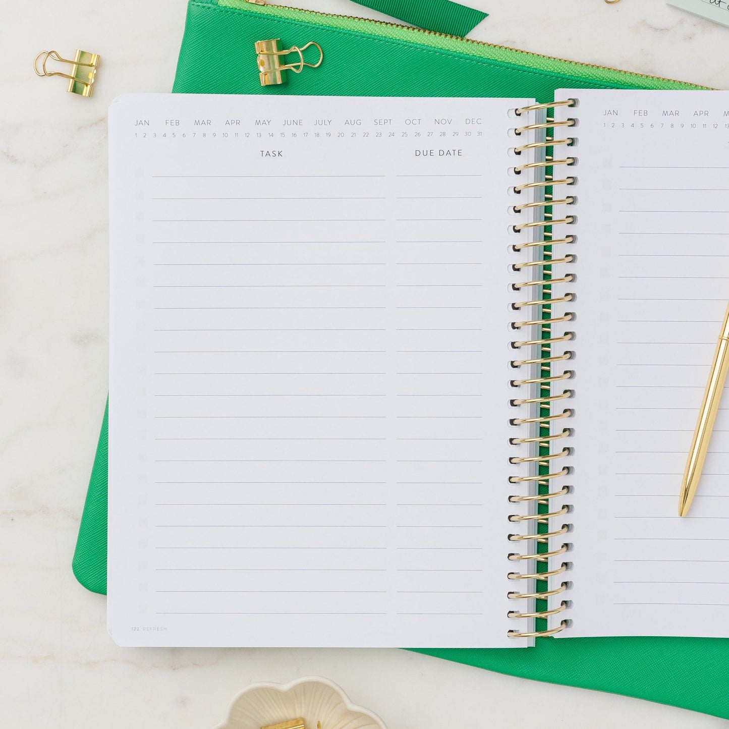 Refresh Brain Dump Journal | Navy