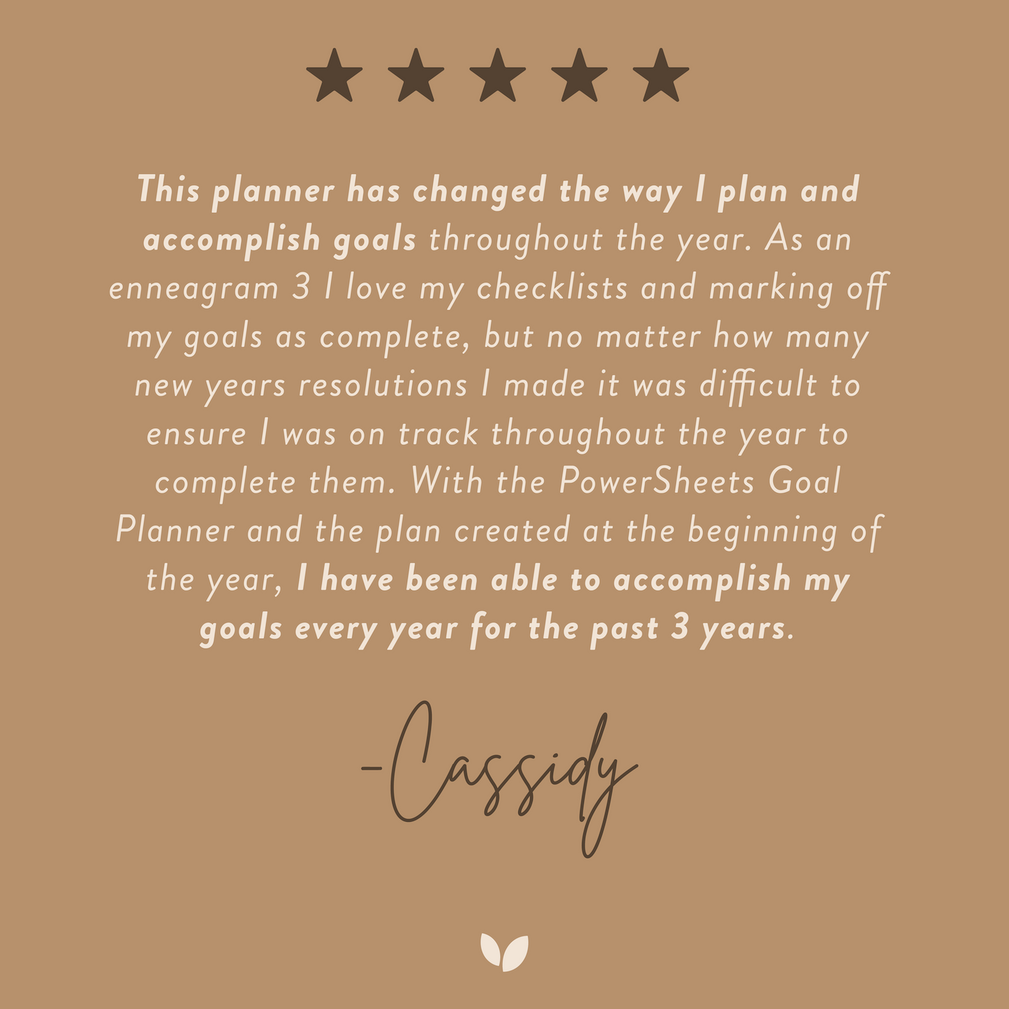 2026 One-Year PowerSheets® Goal Planner | Acorn