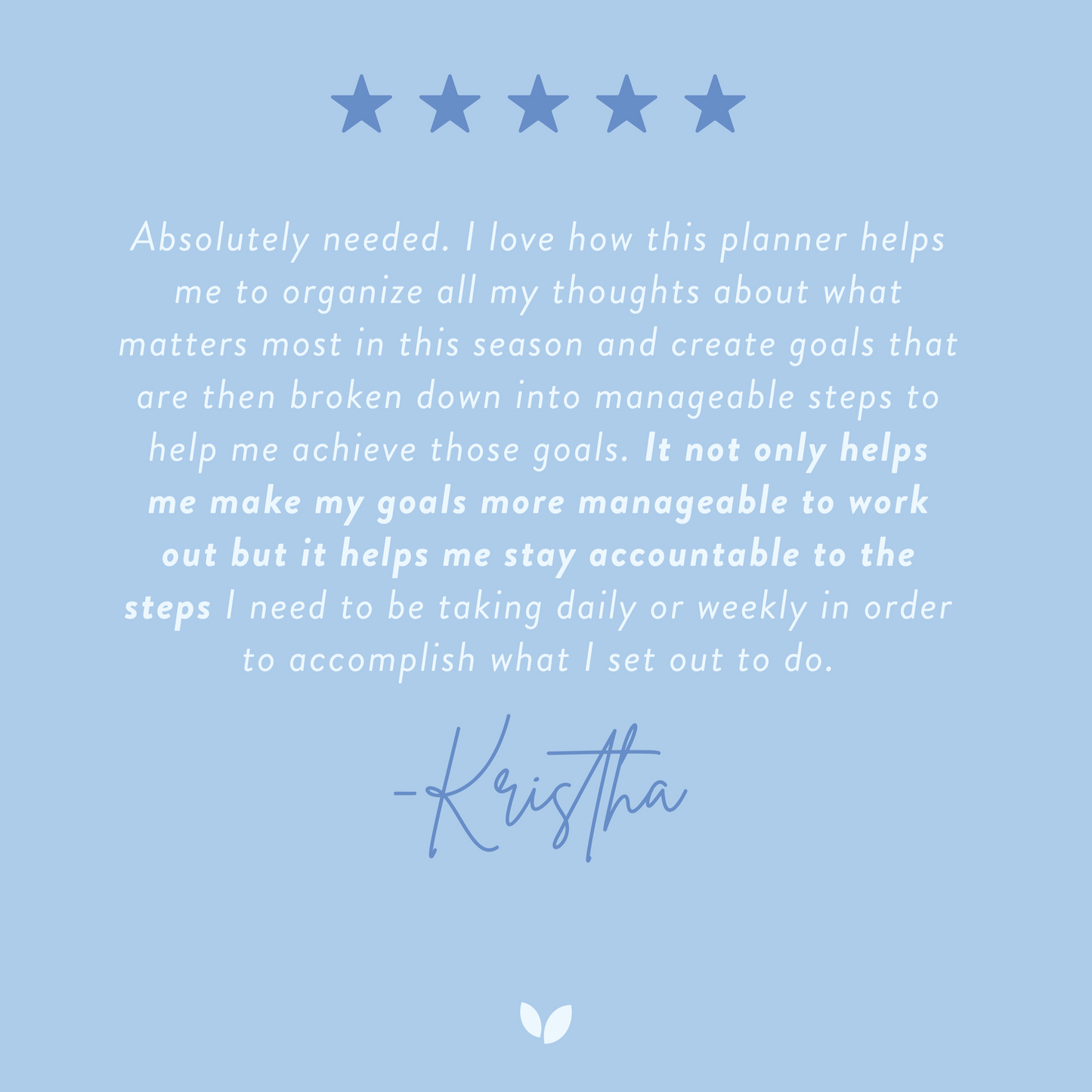 2026 One-Year PowerSheets® Goal Planner | Snowfall