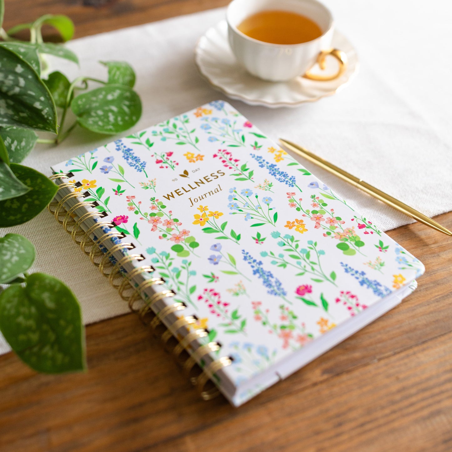 Slightly Imperfect - Wellness Journal | Floral