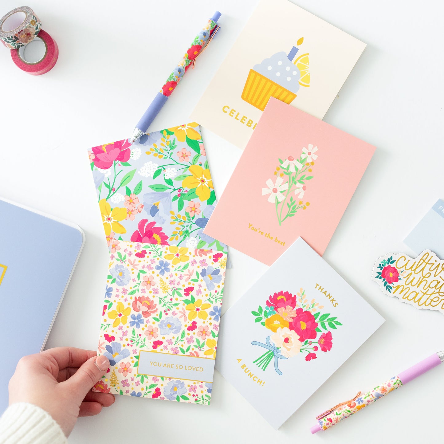 Cheerful Greeting Card Set