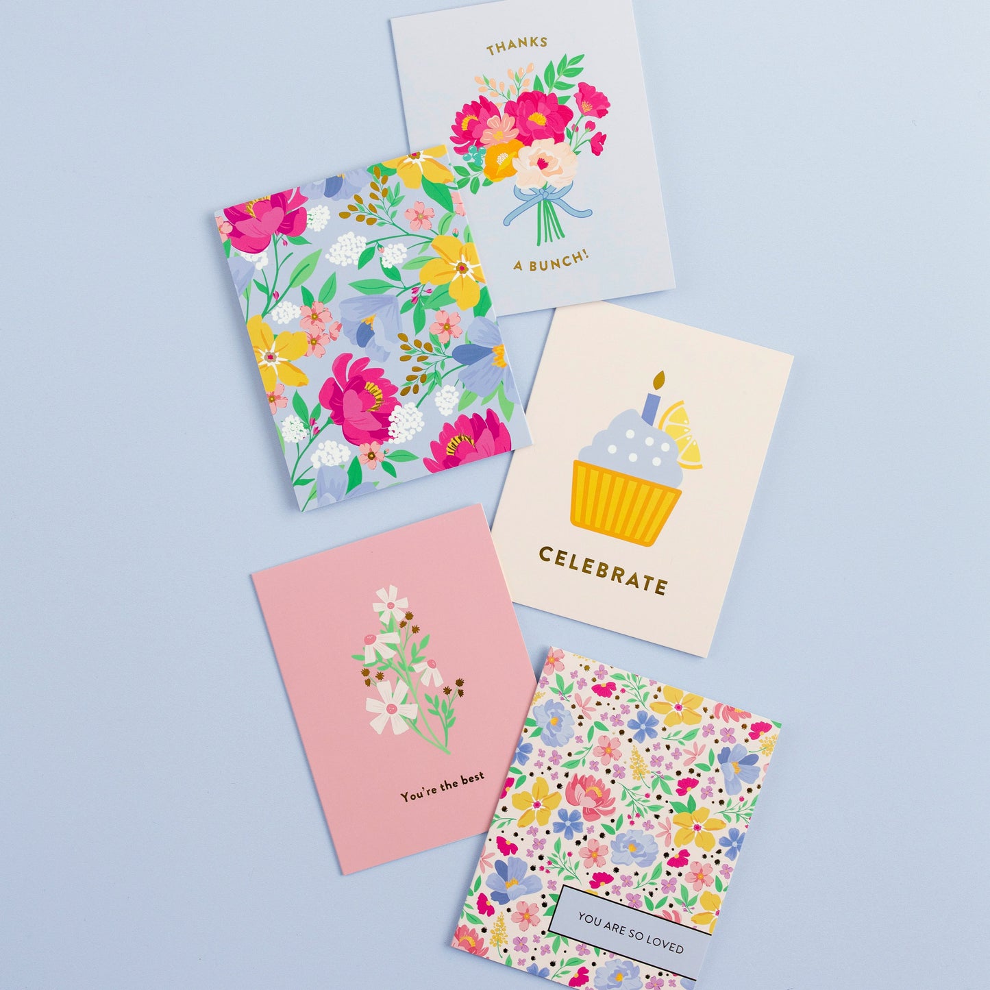 Cheerful Greeting Card Set