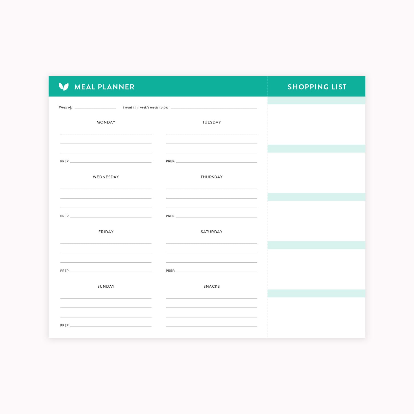 Cultivate What Matters - Meal Planner Notepad